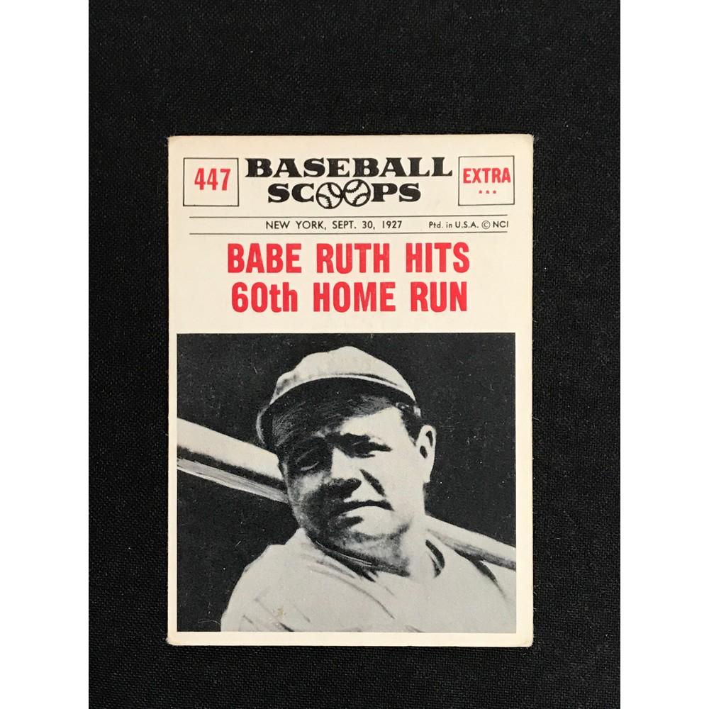 1961 Nu Card Scoops Babe Ruth Crease Free (1 of 2)