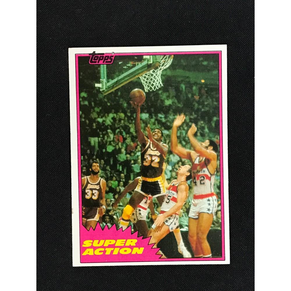 1981 Topps Magic Johnson Super Action (1 of 2)