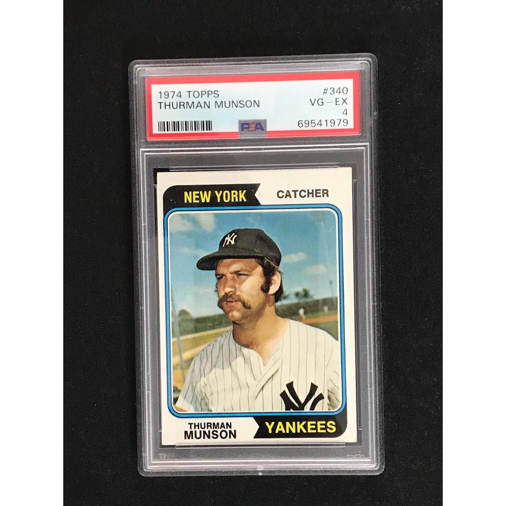 1974 Topps Thurman Munson Psa 4 (1 of 2)