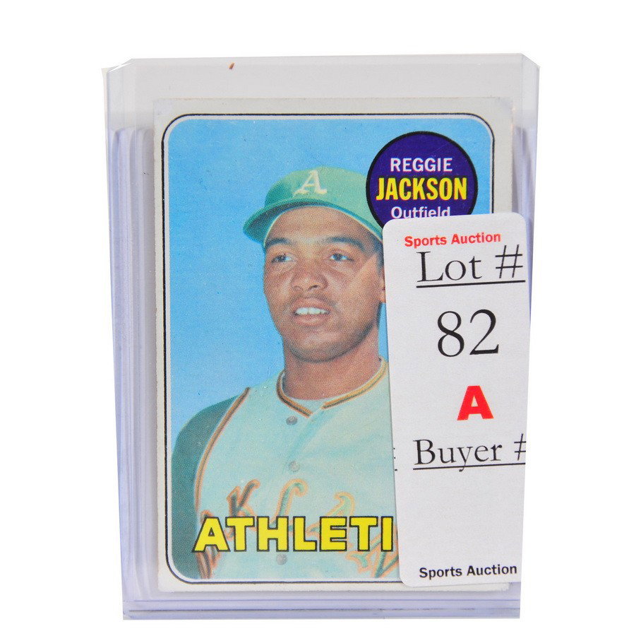 1969 Topps Reggie Jackson Rookie #260 good corner : 1969 Topps Reggie Jackson Rookie #260 good corner slightly off center