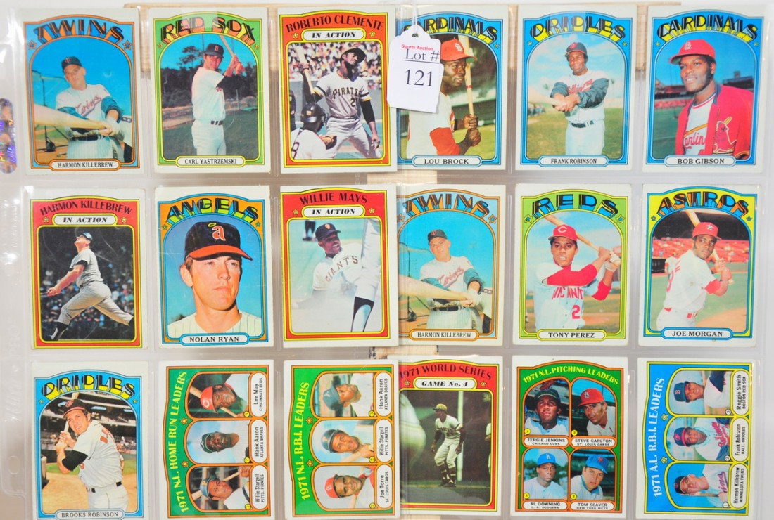 18 1972 Topp Baseball cards Willie Mays, Nolan Rya: 18 1972 Topp Baseball cards Willie Mays, Nolan Ryan, Yaz, Killebrew, Brooks Robinson and more