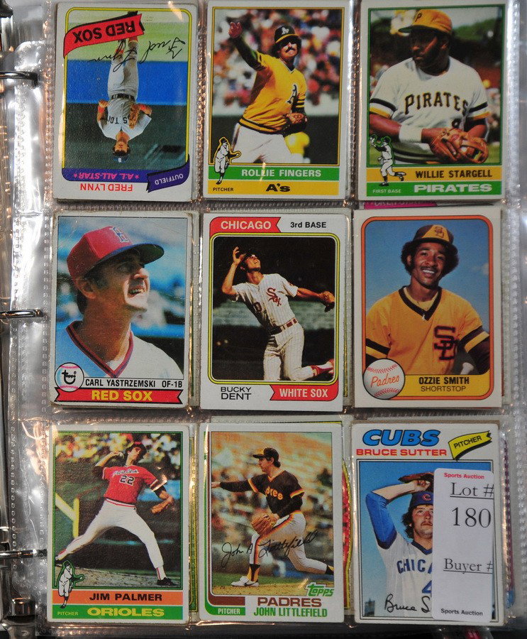 Album of mixed year baseball cards 1970's and 80's: Album of mixed year baseball cards 1970's and 80's