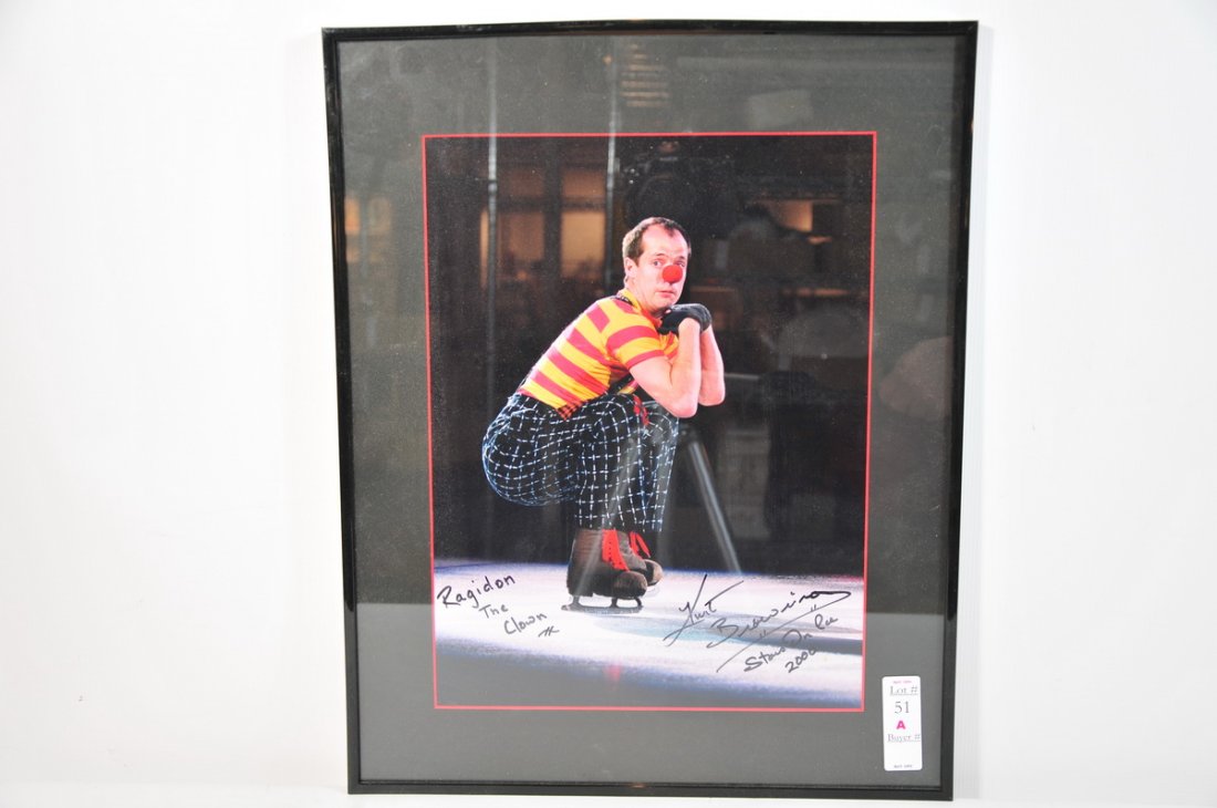 Ragidon the Clown Autographed 11 x 14 Framed Photo: Ragidon the Clown Autographed 11 x 14 Framed Photo