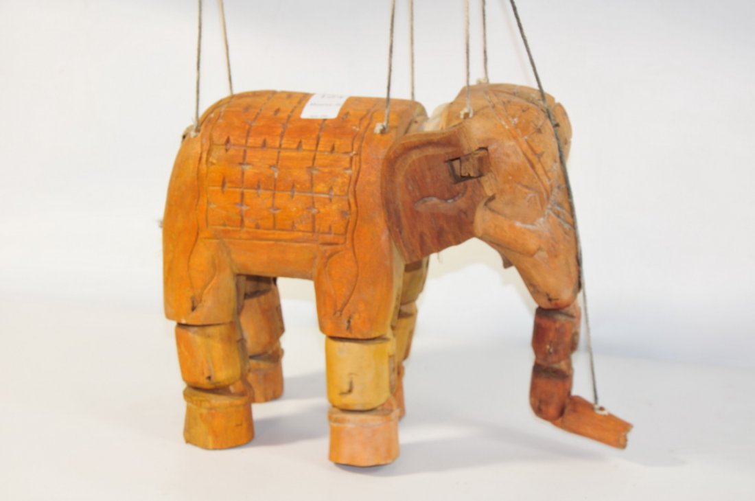 Thai Wooden Puppet Elephant: Thai Wooden Puppet Elephant
