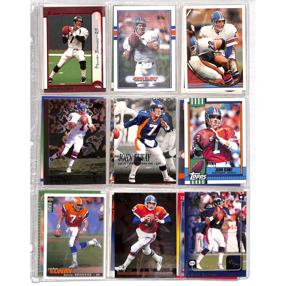 18 Different John Elway Cards (1 of 2)