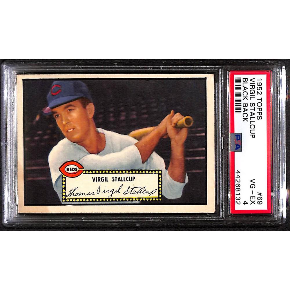 1952 Topps Virgil Stallcup Black Back Psa 4 (1 of 2)