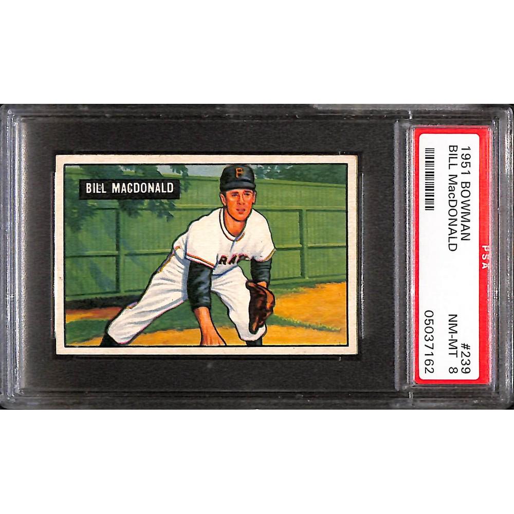 1951 Bowman Bill Macdonald Psa 8 (1 of 2)