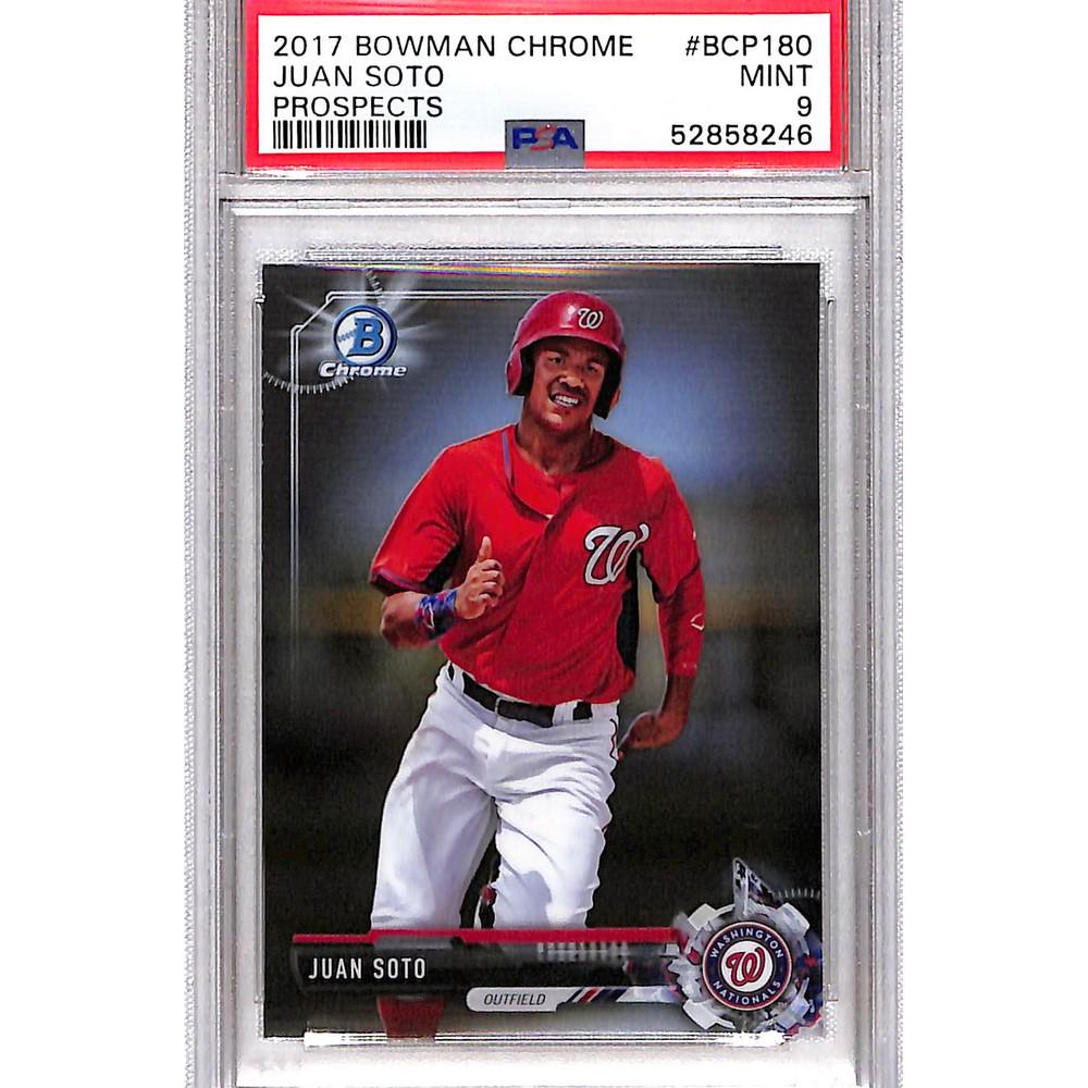 2017 Bowman Chrome Juan Soto Rc Psa 9 (1 of 2)