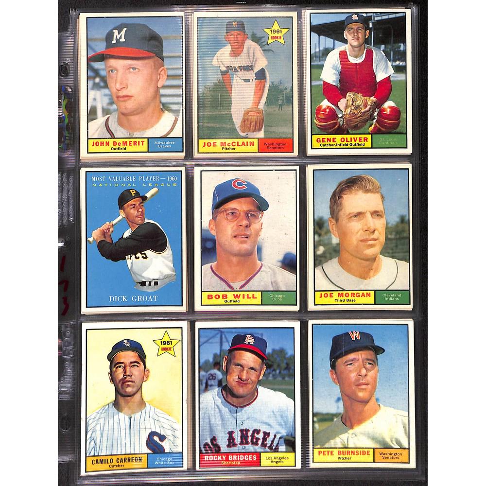 34 1961 Topps Baseball High Grade Cards (1 of 4)