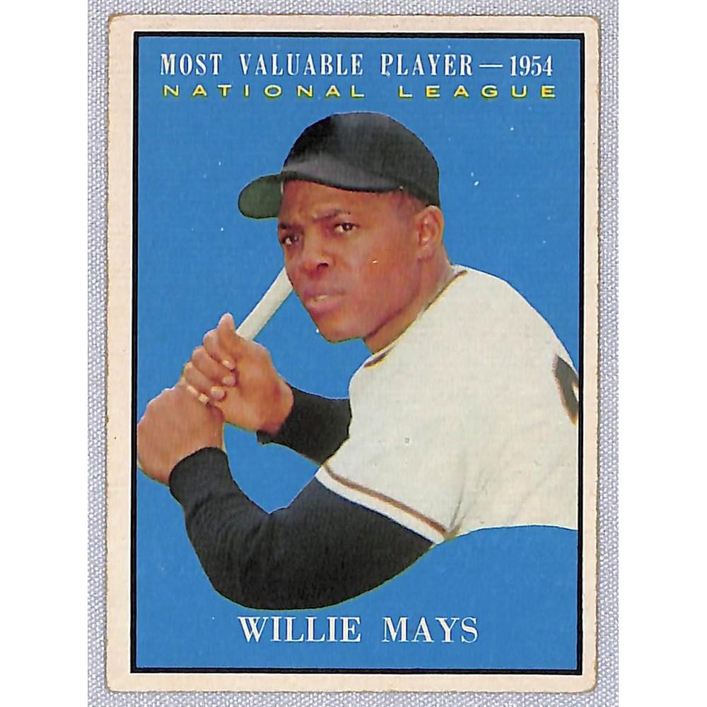 1961 Topps Willie Mays Mvp: 1961 Topps Willie Mays Mvp