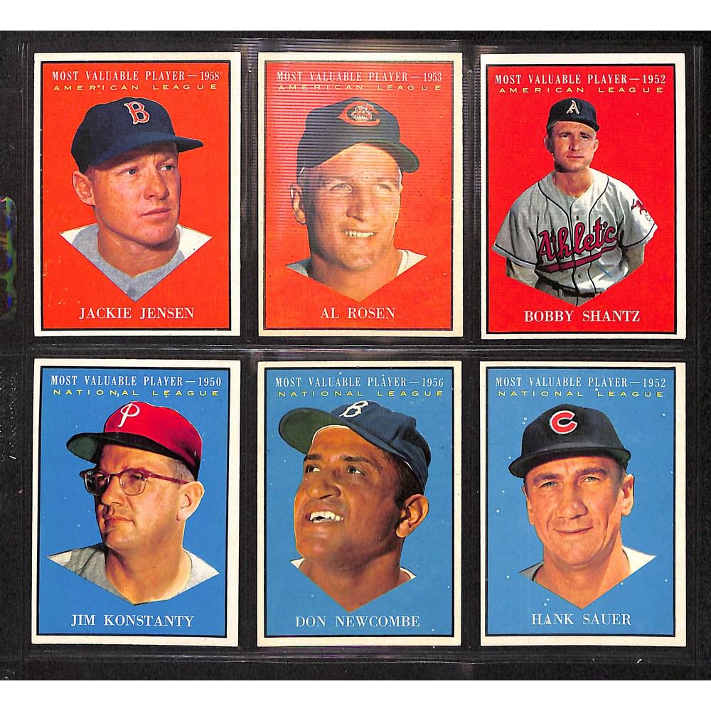 6 1961 Topps Baseball High Grade Mvp Cards (1 of 2)