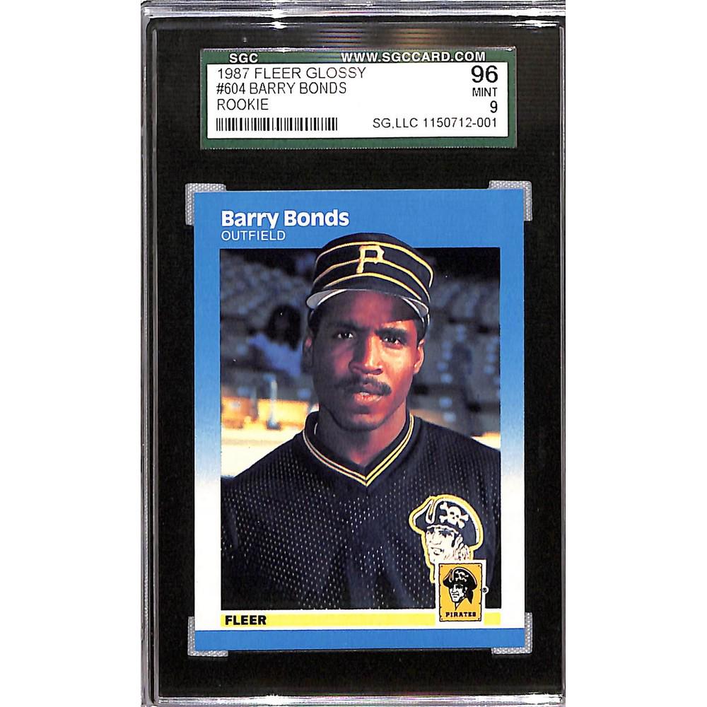 1987 Fleer Glossy Barry Bonds Rc Sgc 9 (1 of 2)