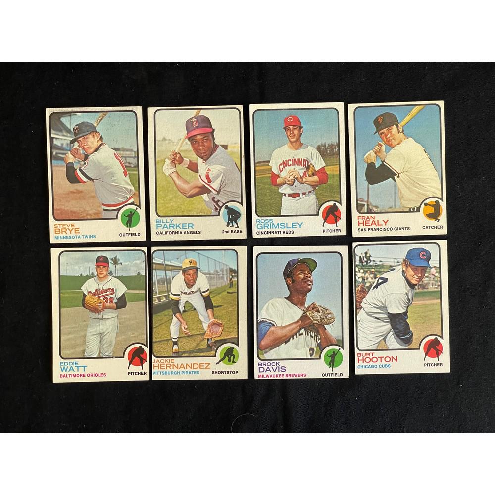 180 Different 1973 Topps Baseball Cards (1 of 4)
