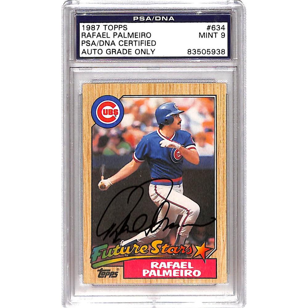 1987 Topps Rafael Palmeiro Rc Autp Psa 9 (1 of 2)
