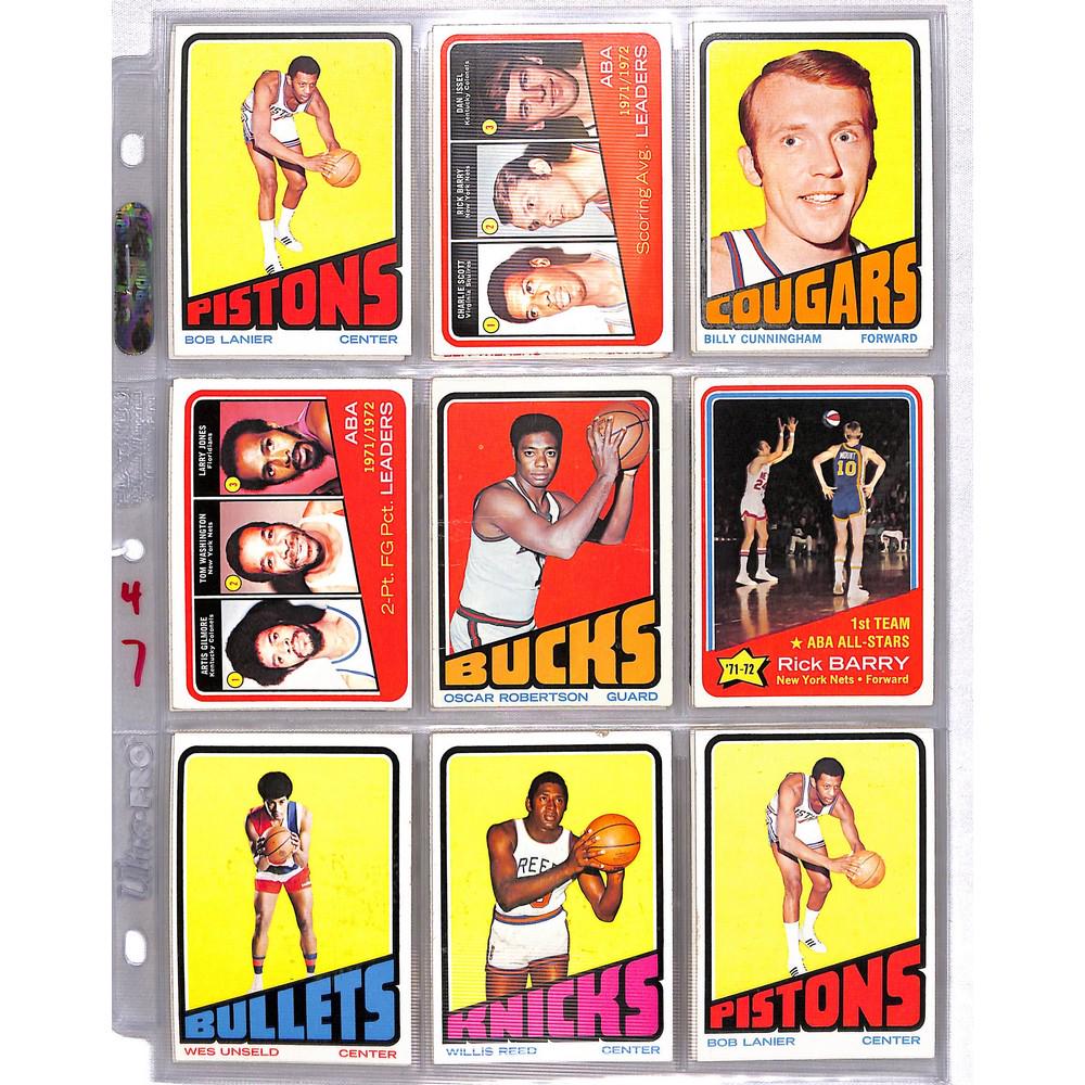 36 1972 Topps Basketball Cards With Hof (1 of 4)