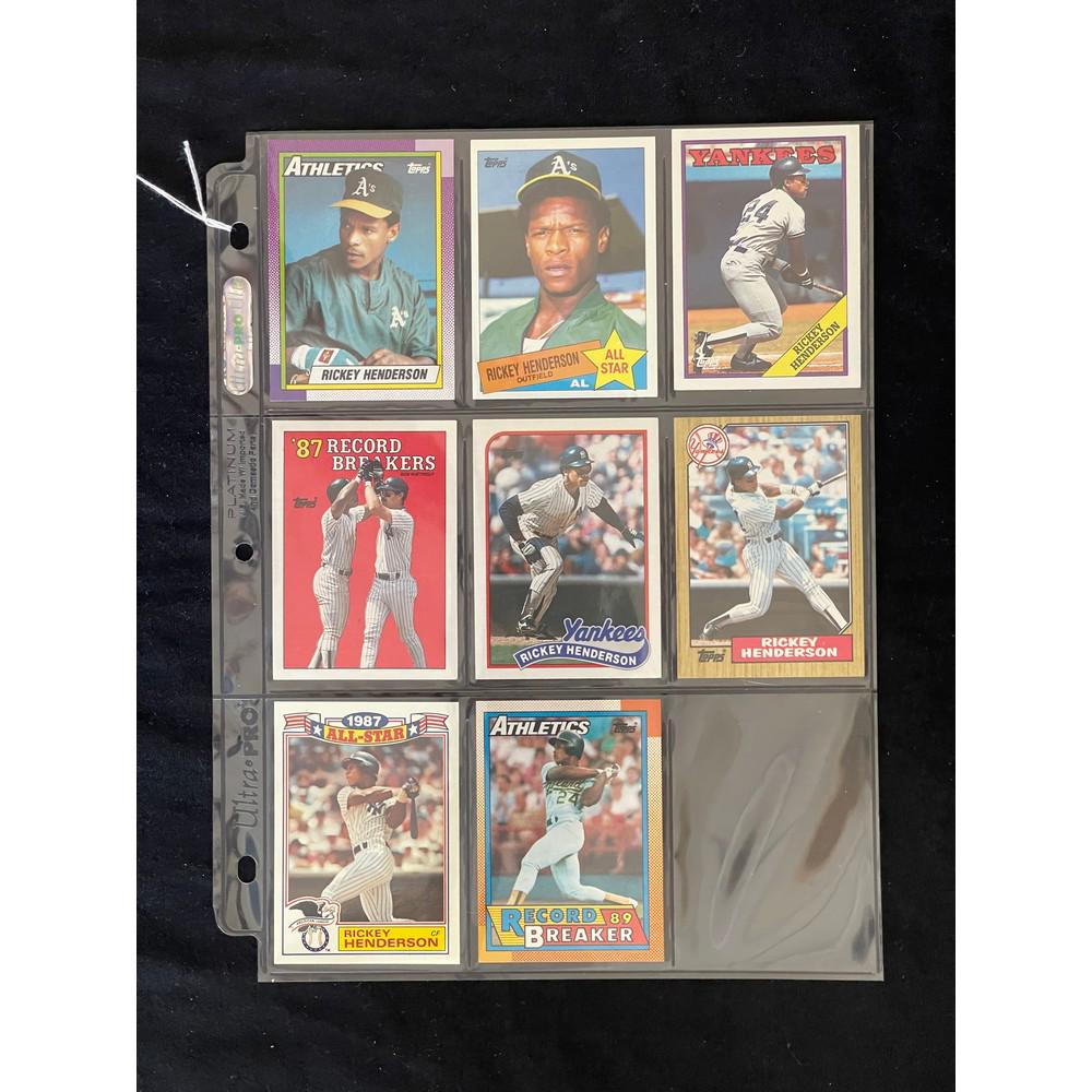 8 Vintage Rickey Henderson Cards (1 of 2)
