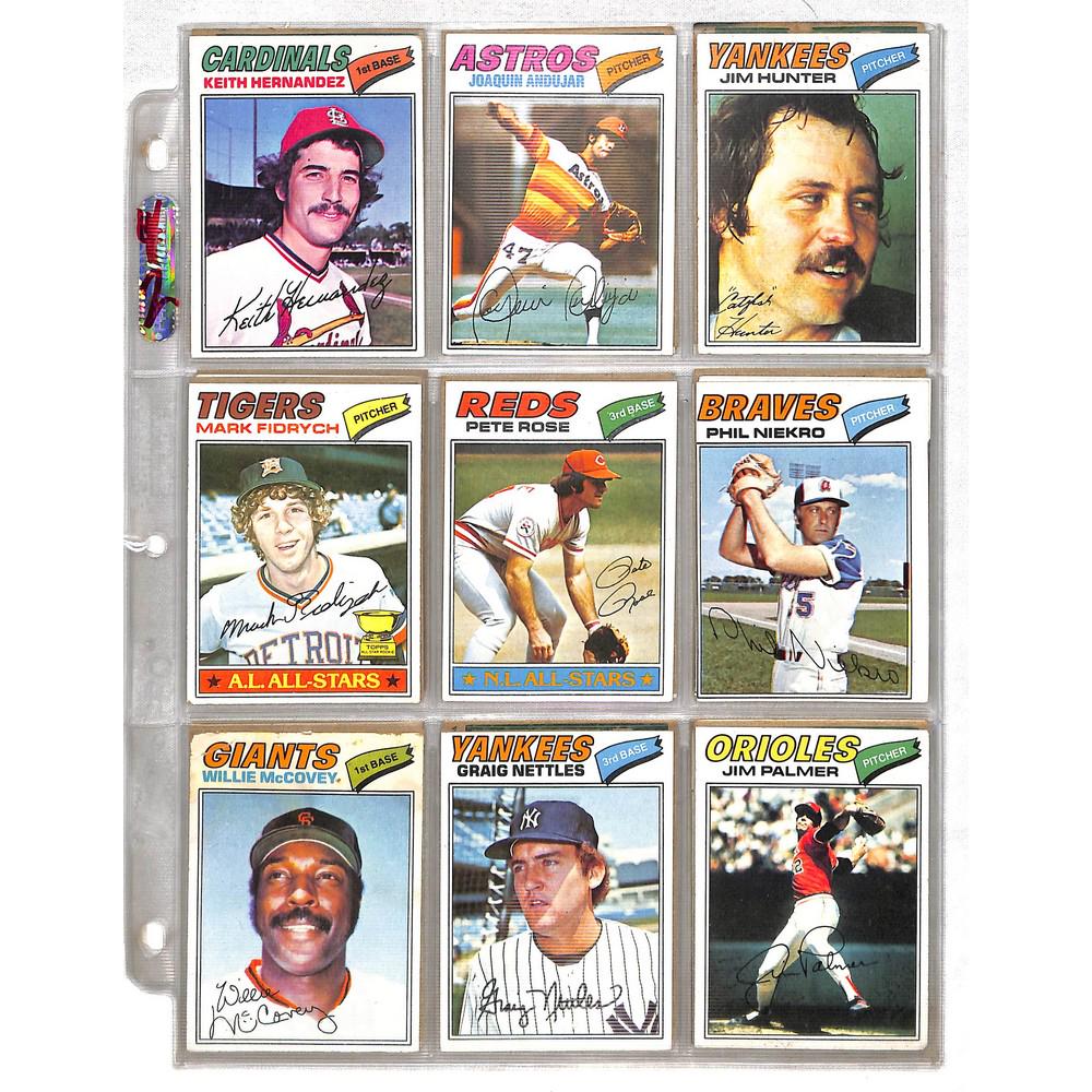 45 1977 Topps Baseball Cards With 29 Hof Cards (1 of 3)