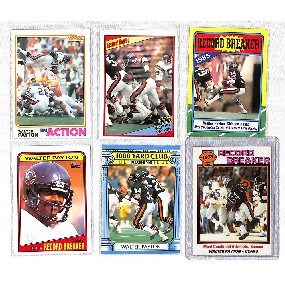 8 Different High Grade Walter Payton Cards (1 of 4)