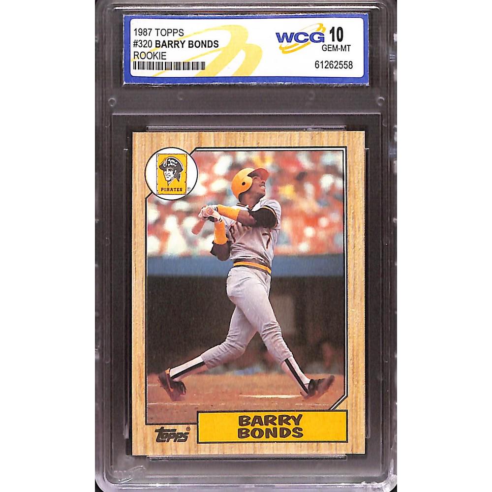 1987 Topps Barry Bonds Rookie Wcg 10 (1 of 2)