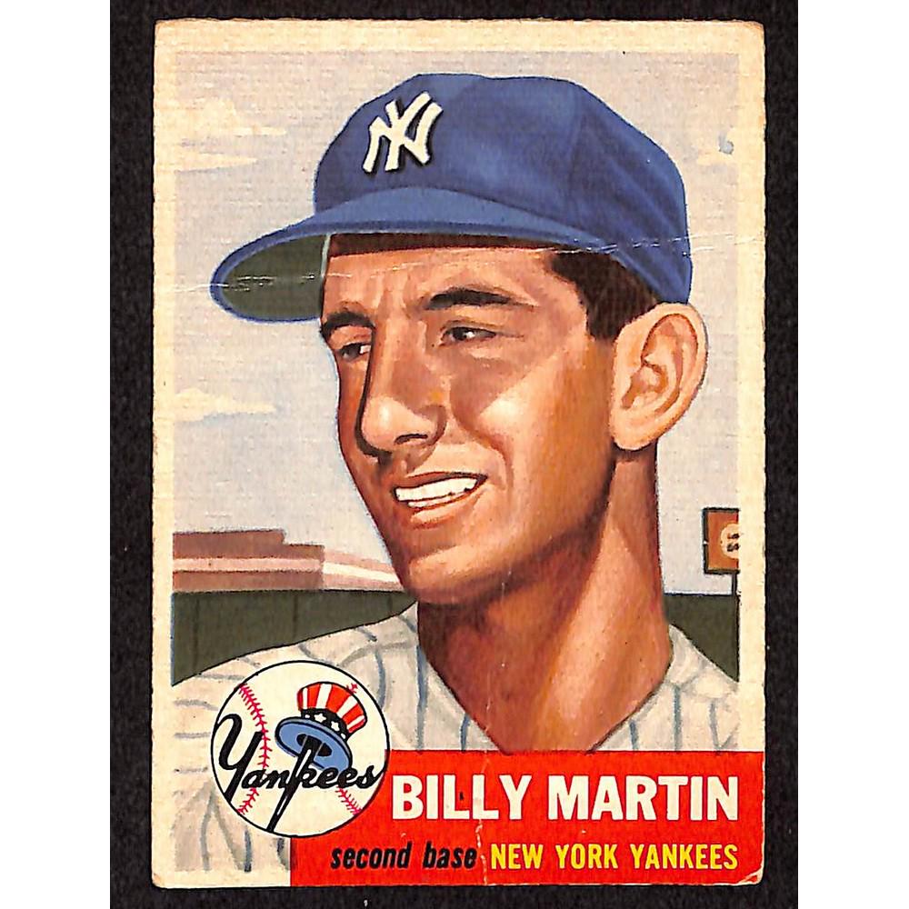 1953 Topps Billy Martin Low Grade: 1953 Topps Billy Martin Low Grade
