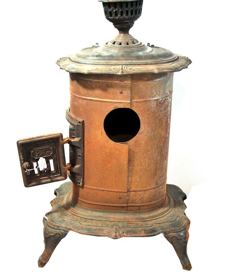 Tin and Cast iron pot and belly stove Boston and: Tin and Cast iron pot and belly stove Boston and Maine Foundry Company