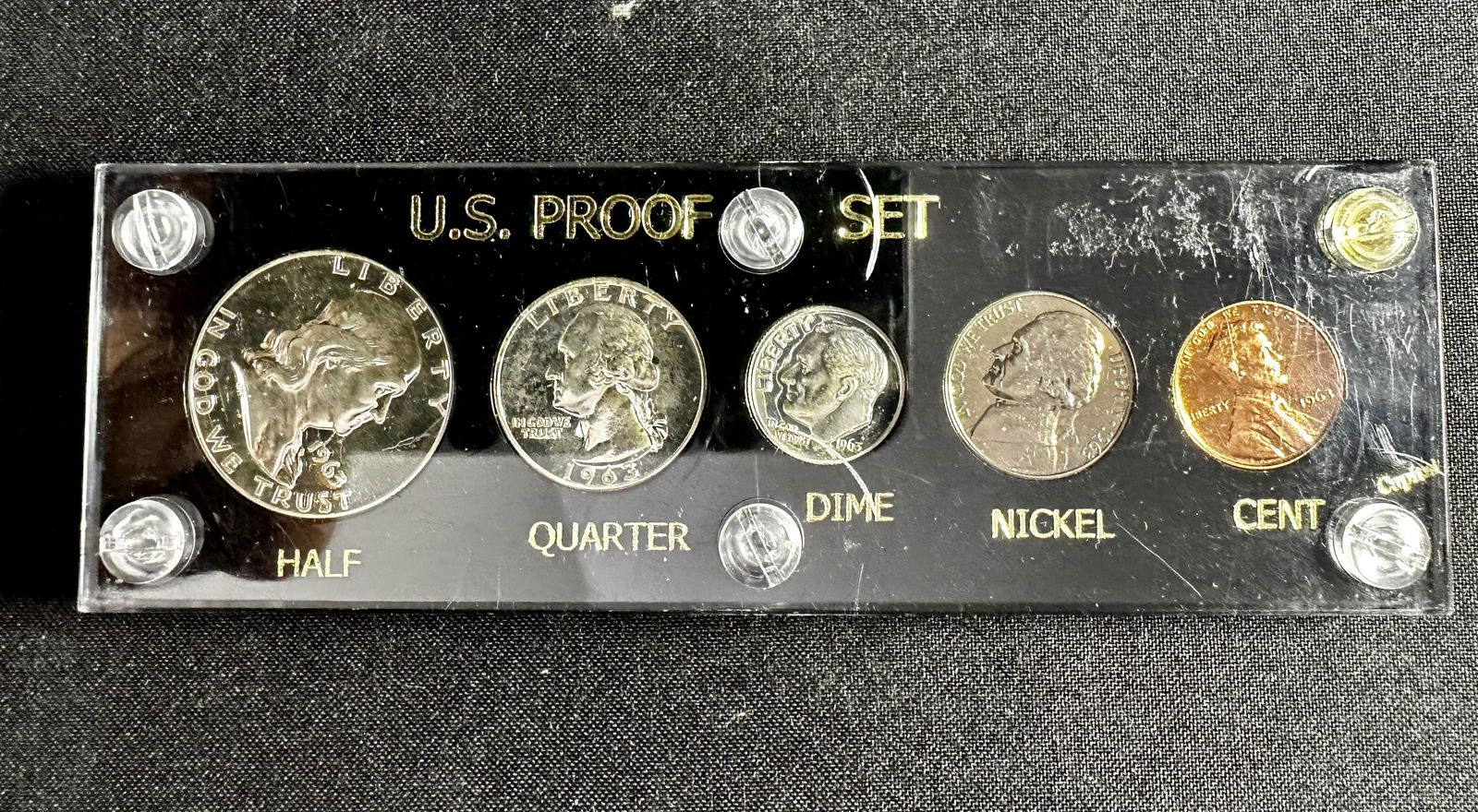 1963 Us Proof Set Capitol Holder Scratched (1 of 2)