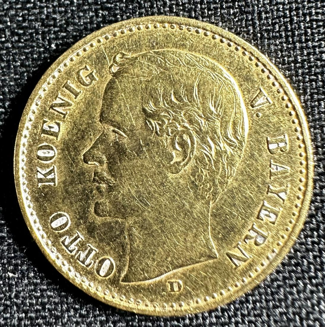 1907 D German States Bavaria Gold Coin (1 of 2)