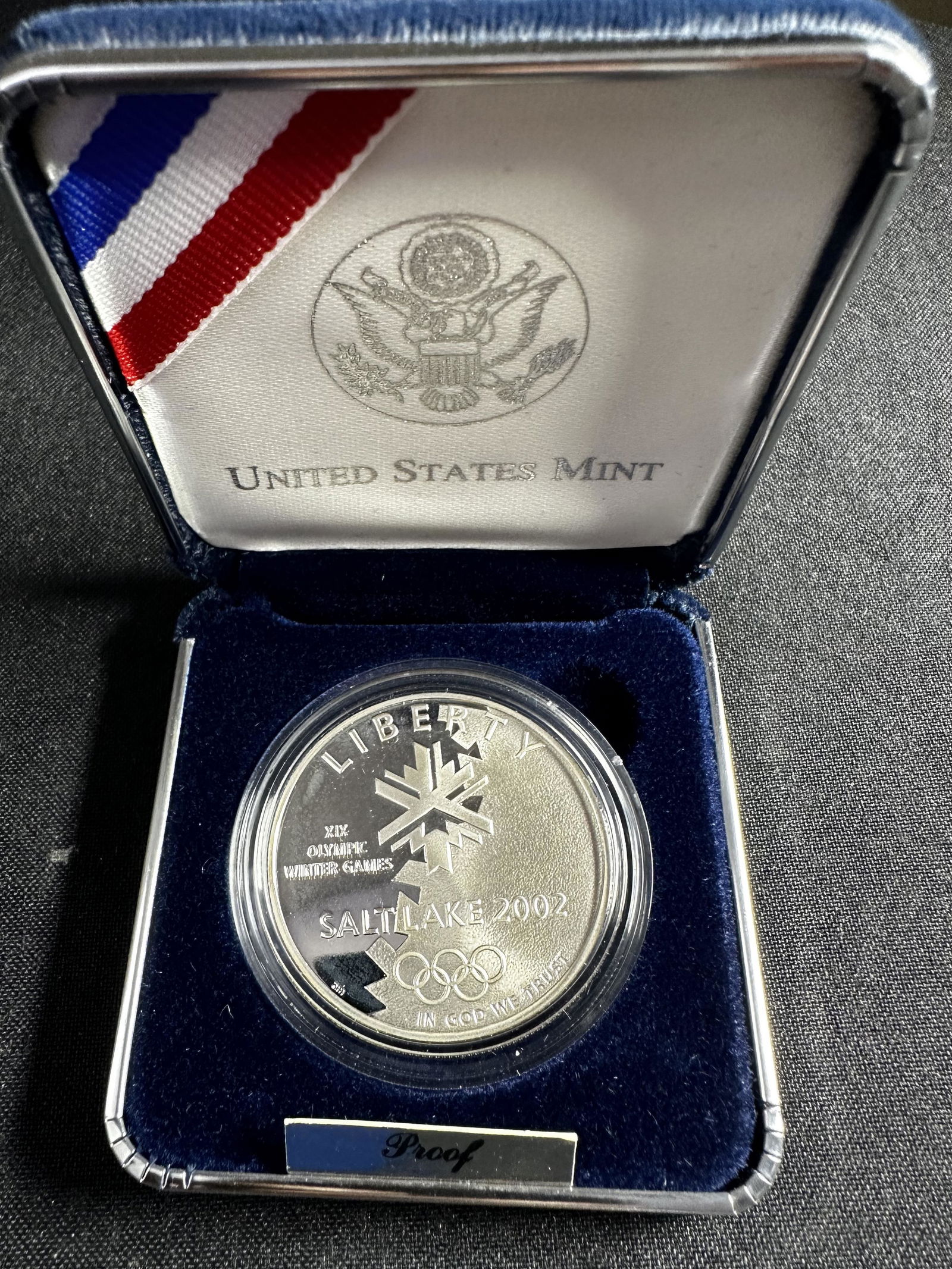 2002 Olympic Winter Games Silver Proof Dollar (1 of 3)