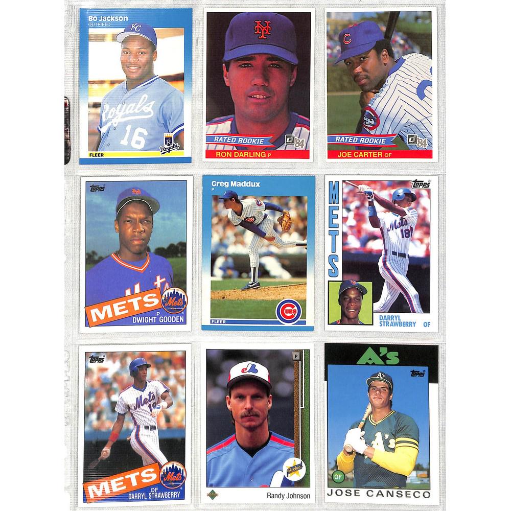 9 1980's Baseball Star Rookie Cards (1 of 2)