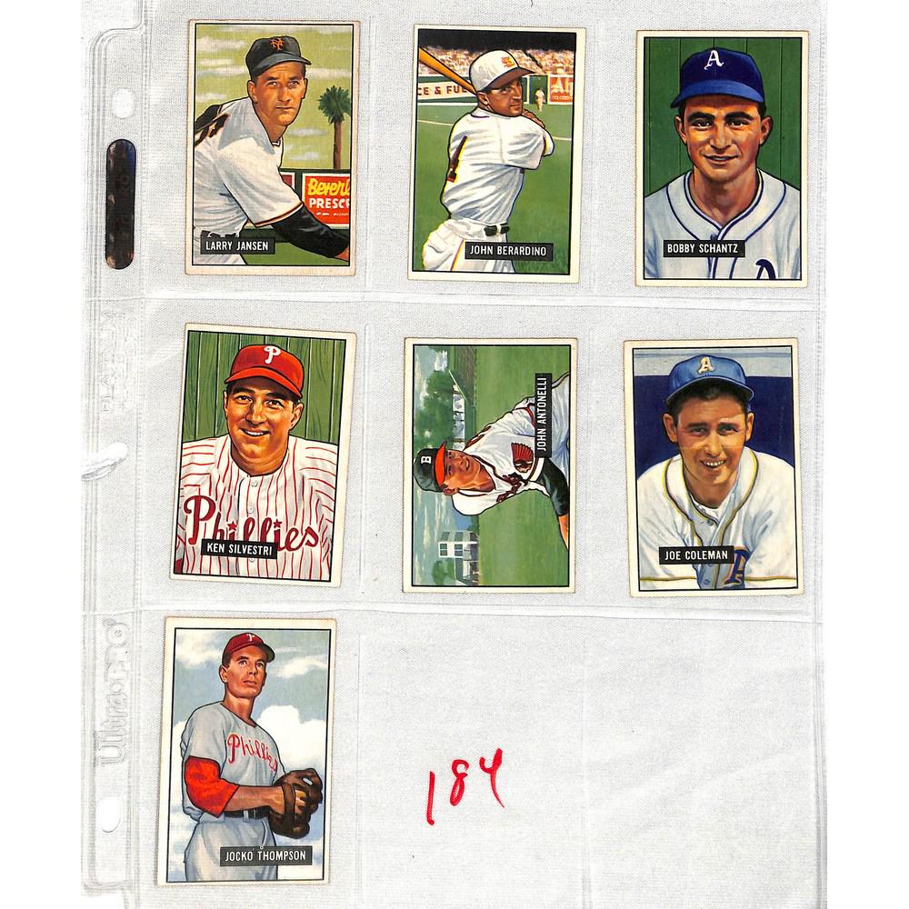 7 1951 Bowman Baseball High Grade (1 of 2)