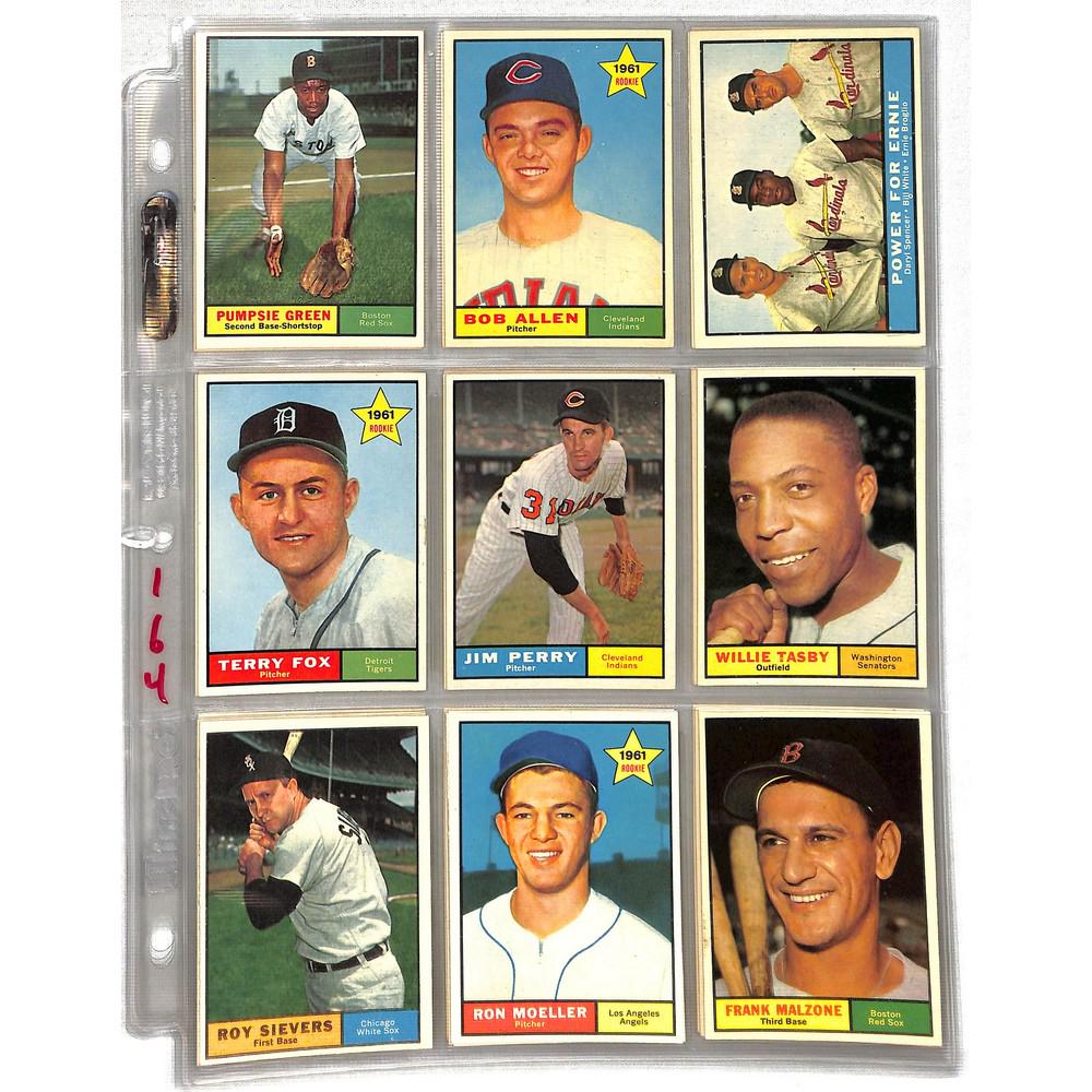 32 High Grade 1961 Topps Baseball Cards (1 of 4)