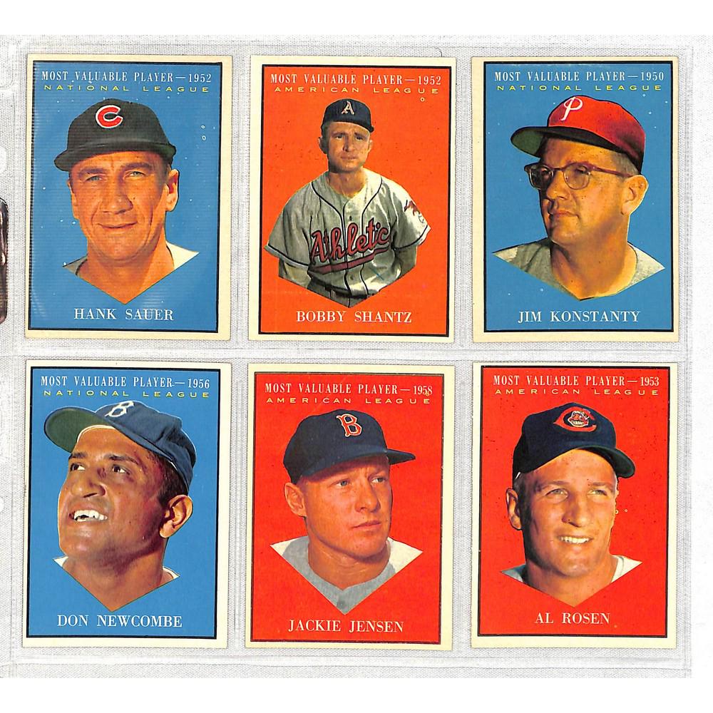 6 1961 Topps Baseball Mvp Cards High Grade (1 of 2)