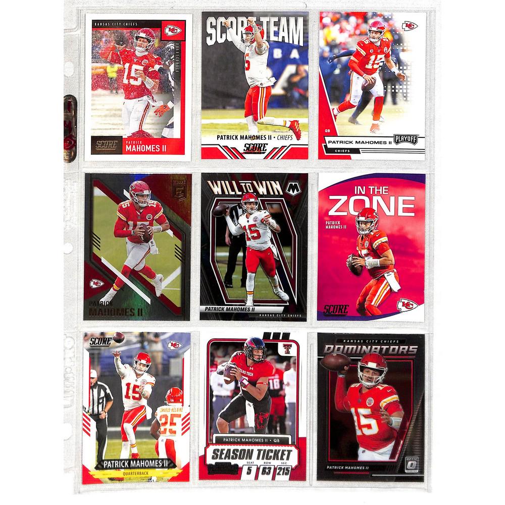9 Patrick Mahomes Cards With Inserts (1 of 2)