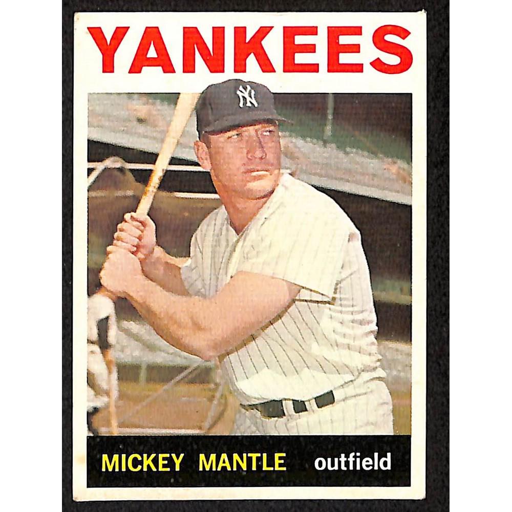 1964 Topps Mickey Mantle Centered Crease Free (1 of 2)