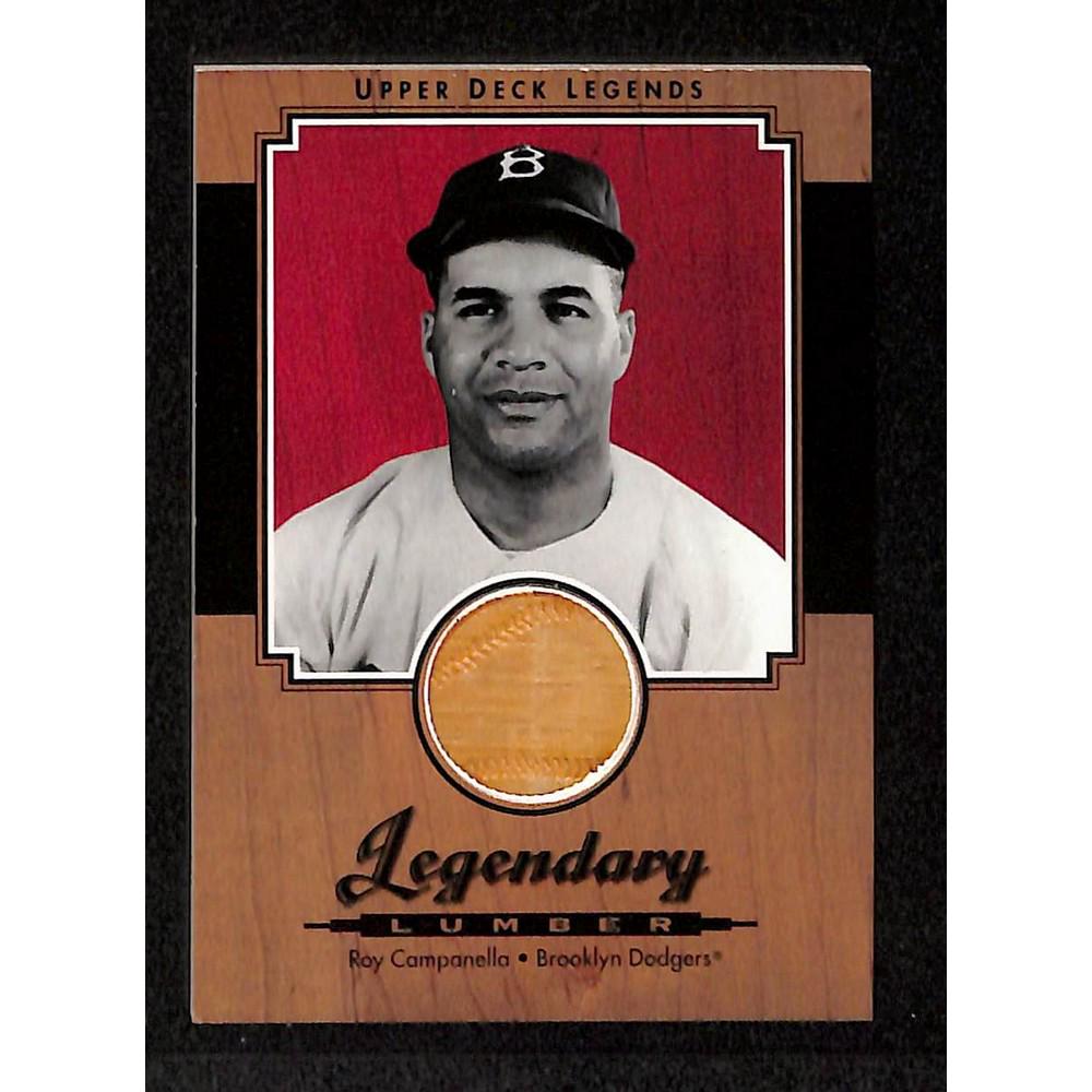 2001 Roy Campanella Game Used Bat Card (1 of 2)