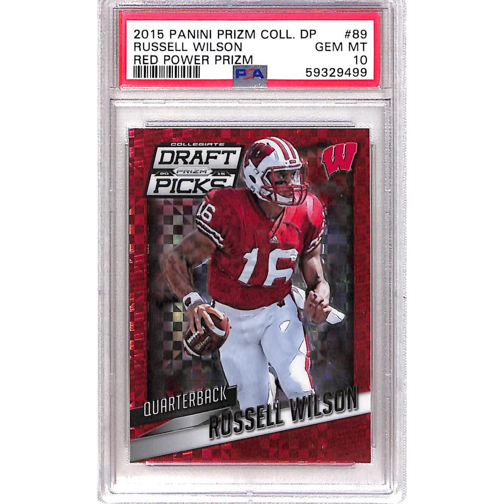 2015 Prizm Russell Wilson Red Power Rookie Psa 10 (1 of 2)