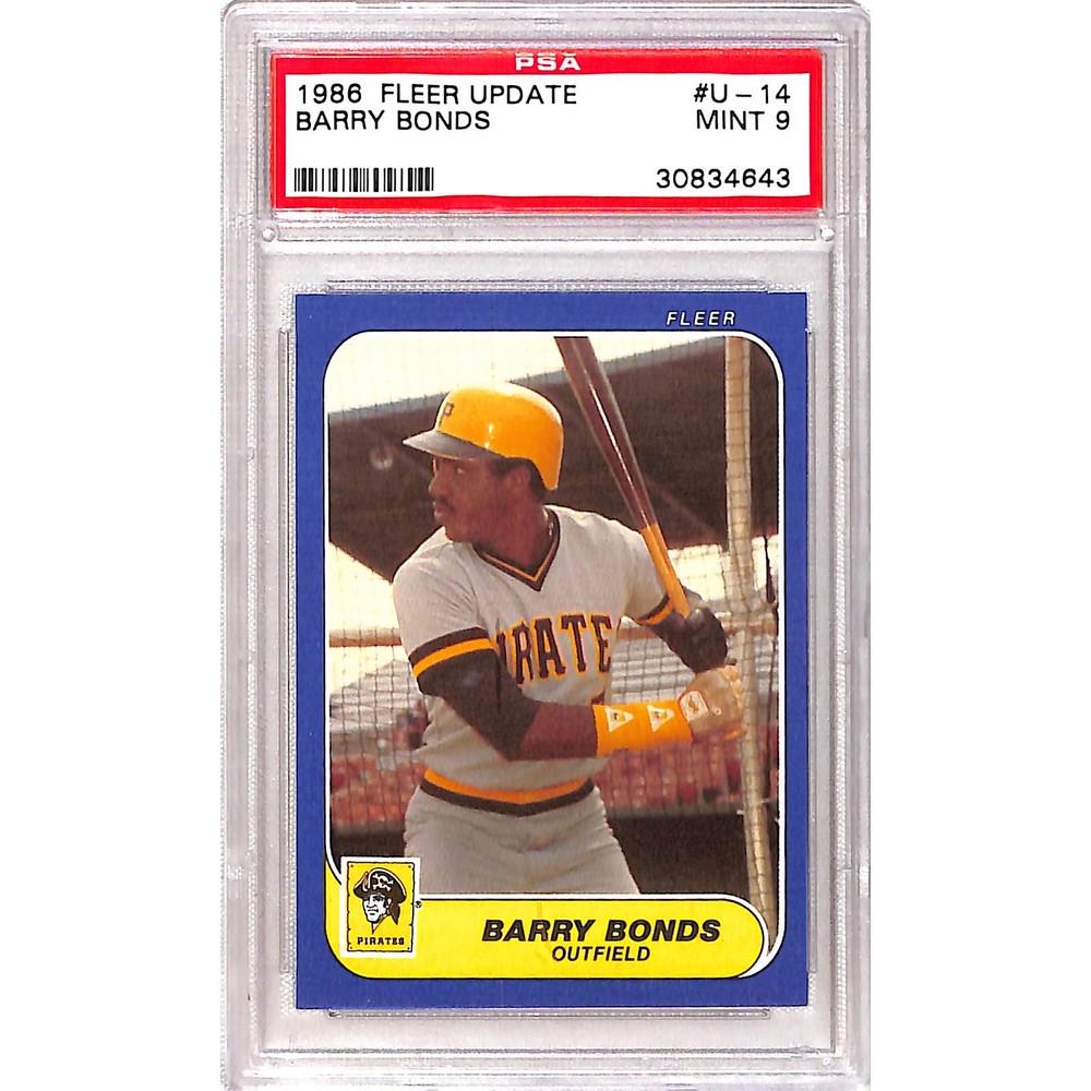 1986 Fleer Update Barry Bonds Rc Psa 9 (1 of 2)