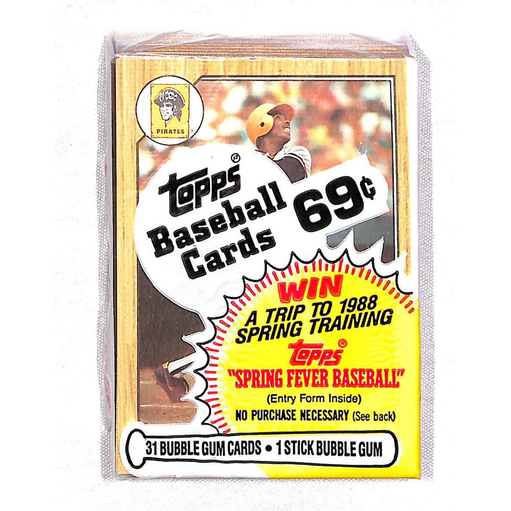 1987 Topps Baseball Sealed Cello Pack Bonds On Top (1 of 2)