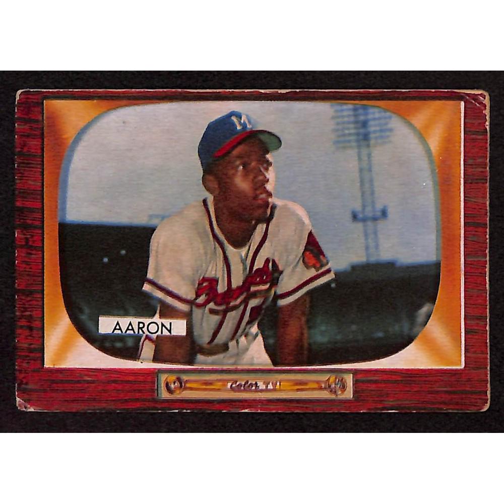 1955 Bowman Hank Aaron Vg-vgex (1 of 2)
