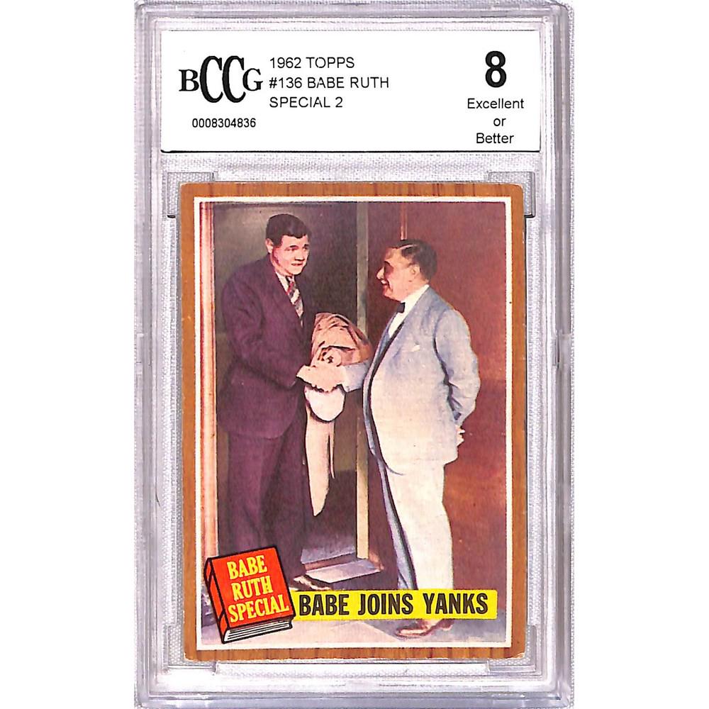 1962 Topps Babe Ruth #136 Bccg 8 (1 of 2)