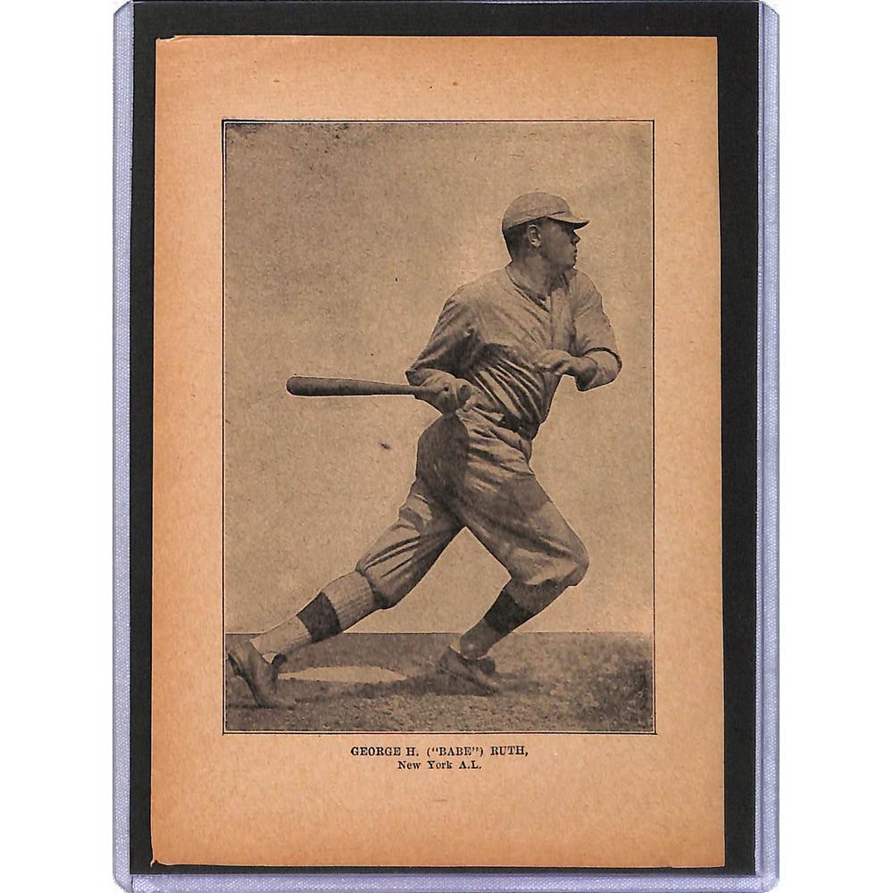 1920's Spalding Photo Babe Ruth: 1920's Spalding Photo Babe Ruth