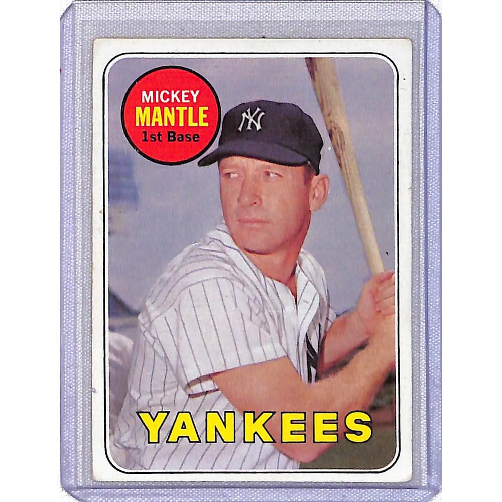 1969 Topps Mickey Mantle Crease Free (1 of 2)