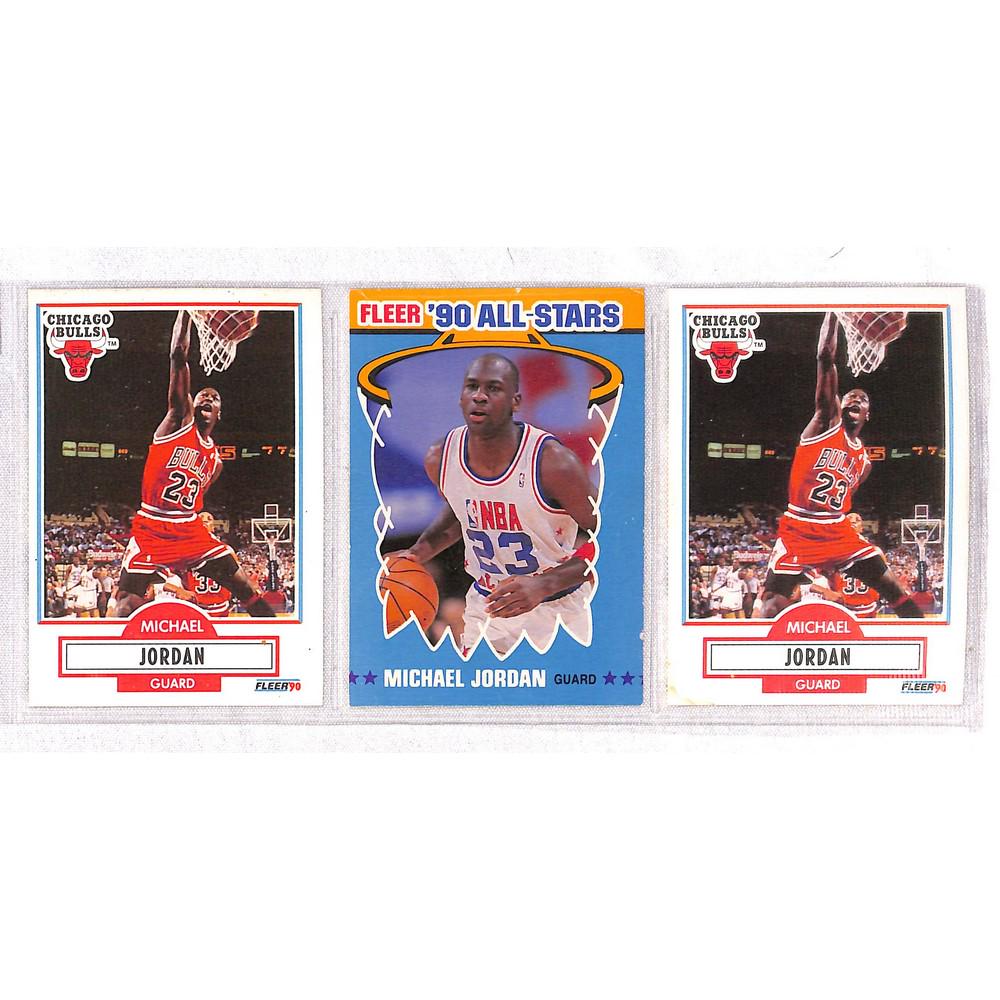 (3) Vintage Michael Jordan Cards: (3) Vintage Michael Jordan Cards