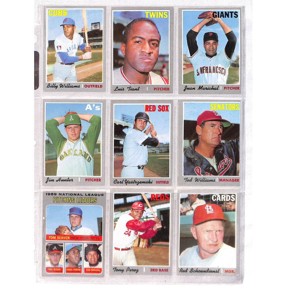 (9) 1970 Topps Baseball Stars/hof (1 of 2)