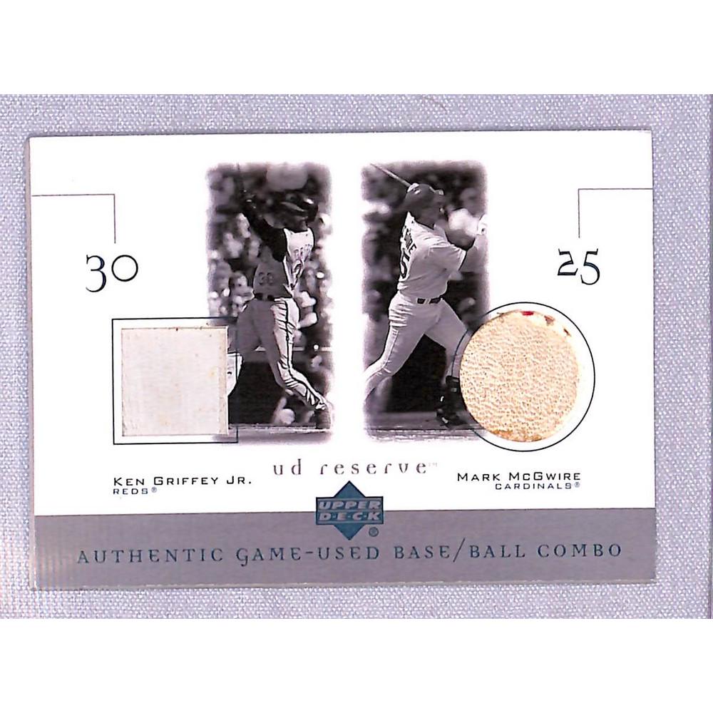 2001 Ud Ken Griffey/mark Mcgwire Game Used: 2001 Ud Ken Griffey/mark Mcgwire Game Used