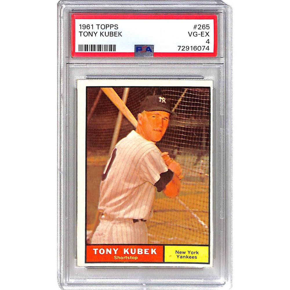 1961 Topps Tony Kubek Psa 4: 1961 Topps Tony Kubek Psa 4