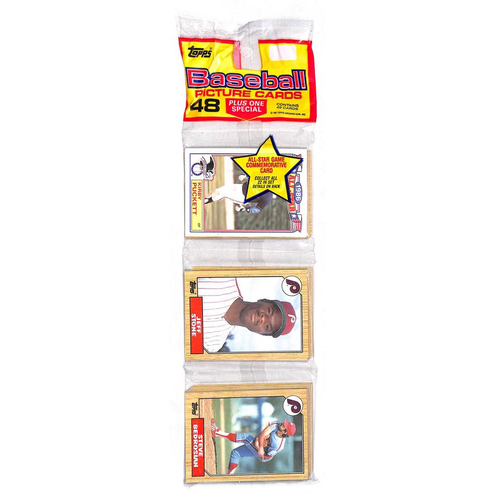 1987 Topps Sealed Rack Pack Mcgwire Rc On Back (1 of 2)