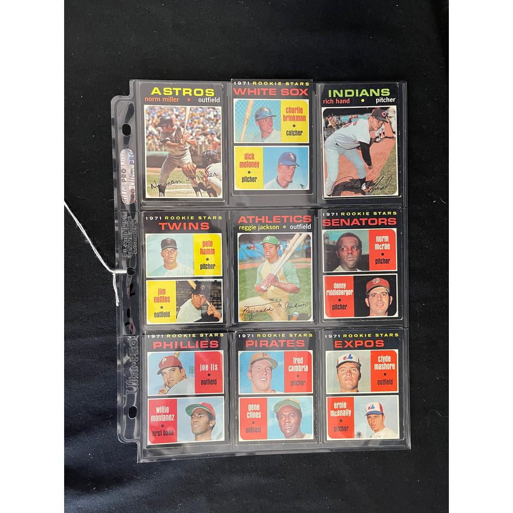 (9) 1971 Topps Baseball Cards (1 of 2)