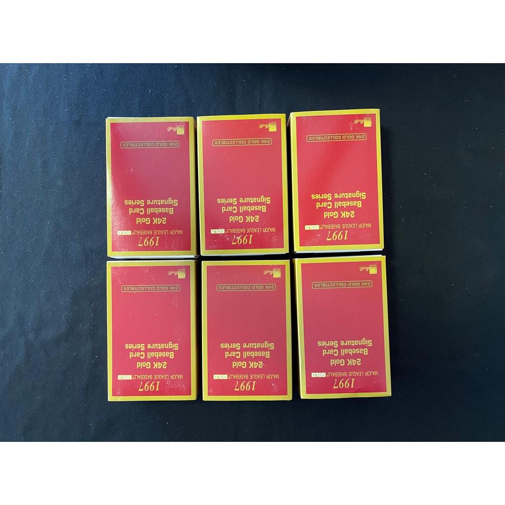 (6) Unopened 1997 Gold 24kt Signature Cards (1 of 4)