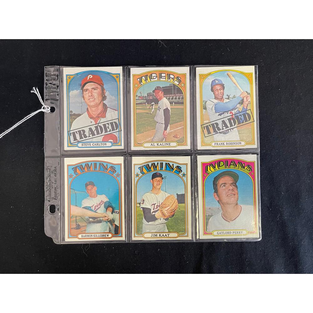 (6) 1972 Topps Baseball Hof (1 of 2)